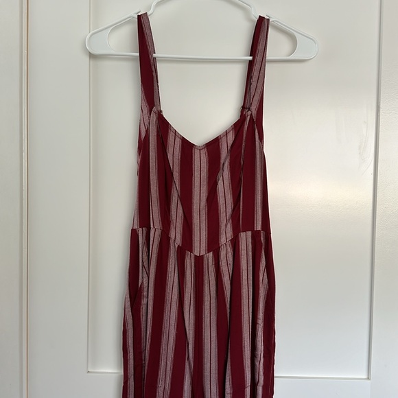 American Eagle Red & White Striped Jumpsuit XS Short - Picture 2 of 8